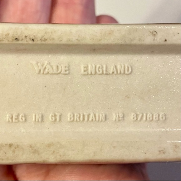 WADE of England ceramic collectable BARGE POSY coal boat in brown EUC prob. 1954 - Picture 3 of 7